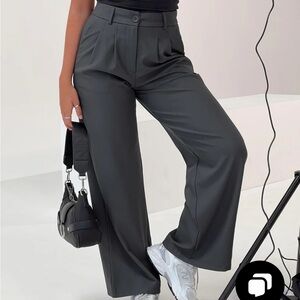 Princess Polly Archer Pants Slate